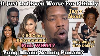 P.Diddy Accused Of Trafficking PINK COCAINE? Yung Miami & 50 Cent BM Exposed Sel