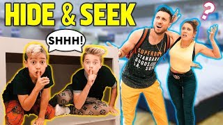 HIDE And SEEK! KIDS Vs ADULTS Challenge!! **Win $10,000** | The Royalty Family
