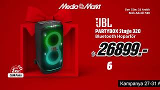 Yeni yıl hediyelerinin MediaMarkt’la Tam Zamanı! | JBL PARTYBOX bluetooth hoparlör 26.899 TL!