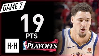 Klay Thompson Full Game 7 Highlights Warriors vs Rockets 2018 NBA Playoffs WCF - 19 Pts!