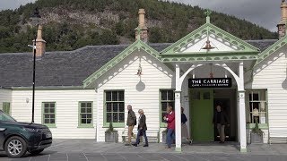 Duchess of Rothesay visits newly opened Ballater Railway Station in Deeside Scotland