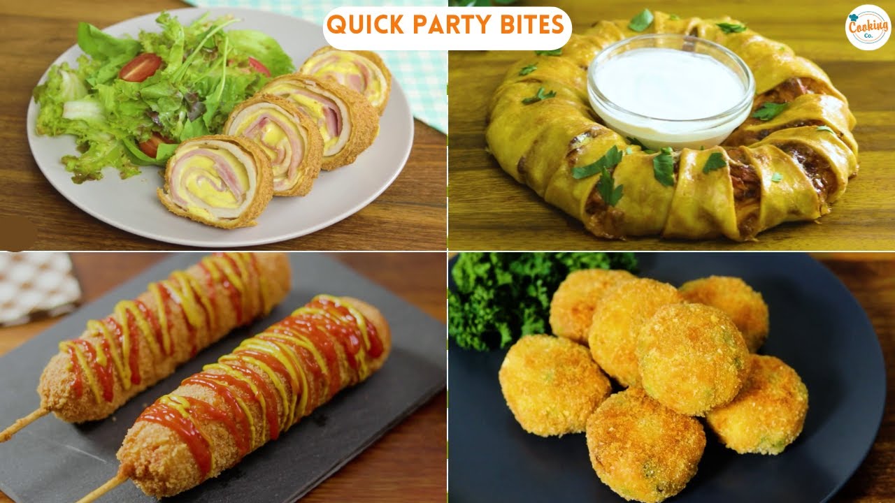 7 Recipes You Can Make Under 10 Mins | Quick Party Bites | Easy And ...