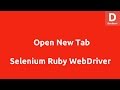 Selenium Ruby Open New Tab