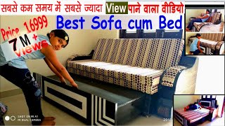 Sofa cum bed double bed, box stores, space saver