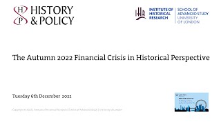 The Autumn 2022 Financial Crisis in Historical Perspective