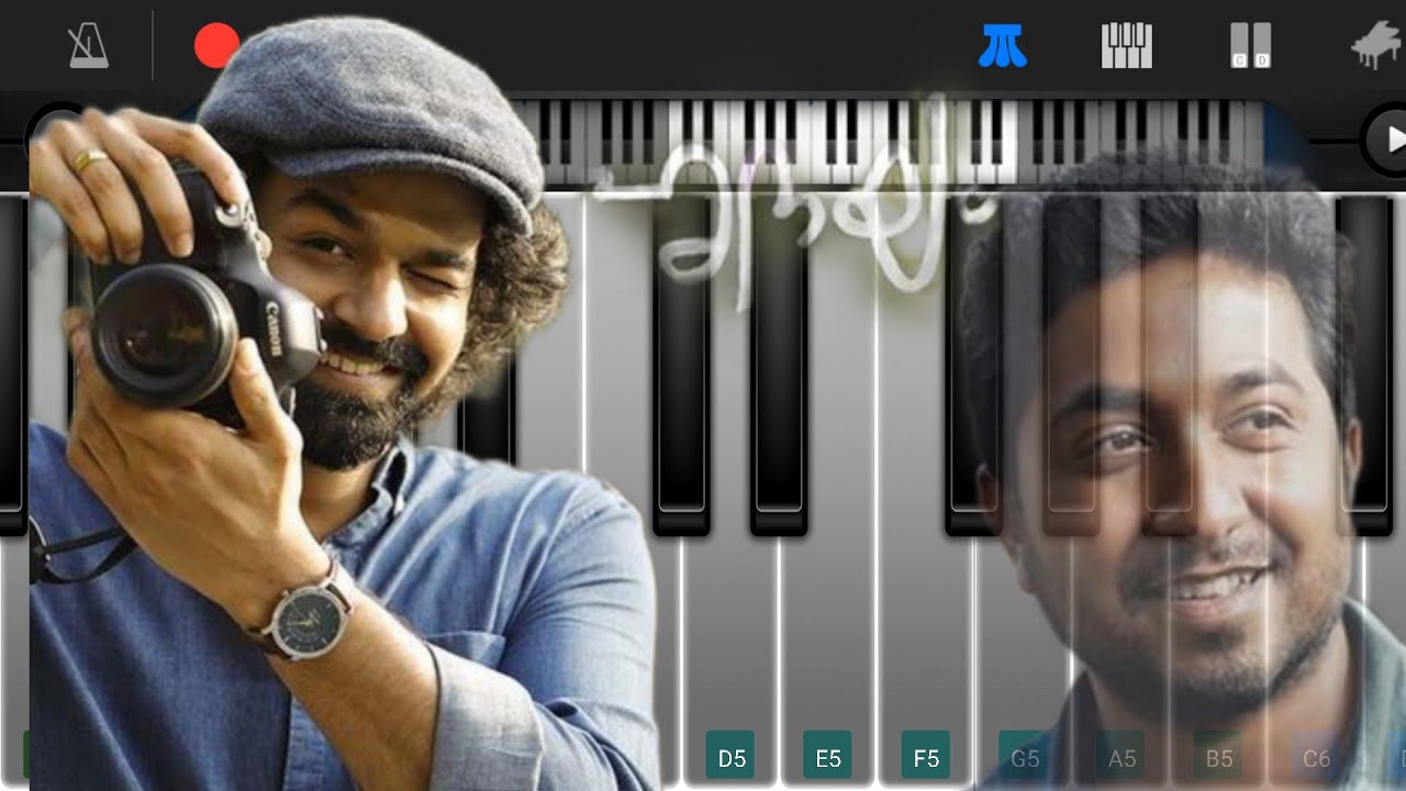 Onakkamunthiri Song Pianotutorial Youtube