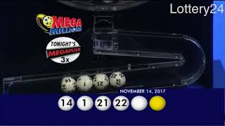 2017 11 14 Mega Millions Numbers and draw results