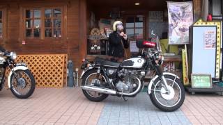 女性ライダー　HONDA dream CB450 export　ドリームCB450エクスポート