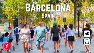 BARCELONA- Spain 🇪🇸 4K Walking Tour La Rambla | La Sagrada Familia | Paseo de Gracia