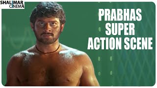 Prabhas Super Action Scene || Raghavendra Movie || Shalimar Cinema