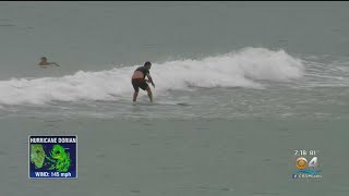 Surfers Hit The Beach In Miami