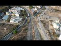 hosur railway station development drone view feb 2024