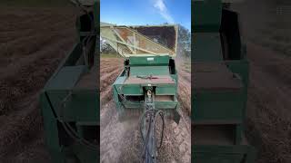 John Deere 4000 and a KMC 3300 2 row #tractor #farming #peanuts