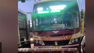 ഫാസ് ടാഗിൽ പണമില്ല;  KSRTC ബസ് ഗുണ്ടൽപേട്ടിലെ ടോൾ ബൂത്തിൽ കുടുങ്ങി