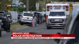 A street in Kailua is closed due to a police investigation