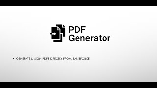 PDF Generator | MSD Automations | Salesforce | Sign PDF