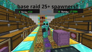 HUGE Donut SMP Base Raid!! 25+ Spawners + Stash!