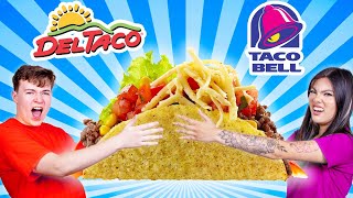 Trying Taco Bell Vs Del Taco Food Challenge
