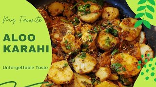 aaloo karahi recipe | easy aalu kadai recipe | aloo karahi | potato karahi