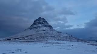 Mount Kirkjufell and Kirkjufellsfoss Waterfall, West Iceland