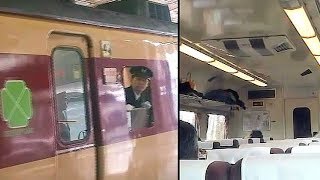 【車内放送】特急雷鳥17号（485系　懐かしの名物車掌さん　旧式「鉄道唱歌」　大阪－新大阪）