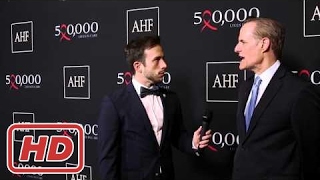 AHF President Michael Weinstein red carpet interview at AHF's 2015 World AIDS Day celebration