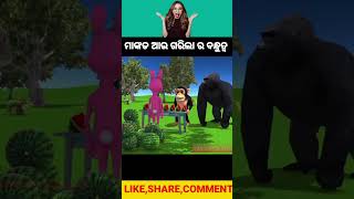 ମାଙ୍କଡ ଆଉ ଗରିଲା ର ବନ୍ଧୁତ୍ୱ.. #viral #youtubeshorts #odia #vlog #natia