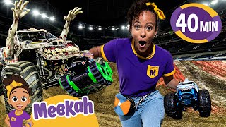 Meekah's Monster Truck Play Day | Vehicles With Meekah's | Educational Videos for Kids | Meekah