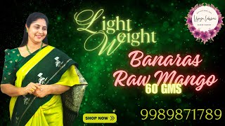 Must-Have Lightweight Raw Mango Sarees | Budget-Friendly \u0026 Beautiful! #new #saree #trending #video