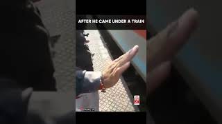 Train Passes Over Man At UP Station, Watch His Escape
