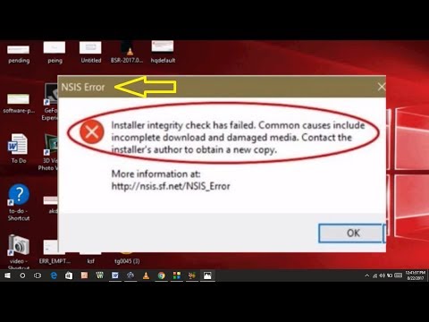 Как исправить ошибку NSIS в Windows 10, 8.1 или 7