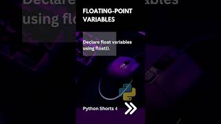 Floating-Point Variables | Python Shorts 04| #Python #Tutorial | Deepak Radhakrishnan #codelikeapro