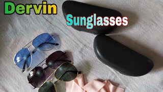 Dervin UV Protection  Sunglasses Unboxing & review  Combo set sunglasses