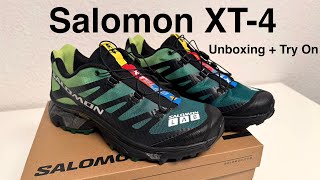 YT Salomon XT 4 | Unboxing + Try On | 4k | lime green/dark green/black | XT 6 | Carbon