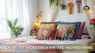 Cozy Spring Bohemian Grandmacore Decor: Creative DIY Hacks for a Vintage-Inspired Home