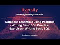Database Essentials using Postgres - Writing Basic SQL Queries -  Exercises - Writing Basic SQL