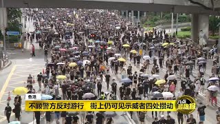 八点最热报 28/07/2019   不顾警方反对   728集会变游行反警暴力