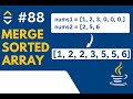 LeetCode 88: Merge Sorted Array | Java Solution Explained Step-by-Step