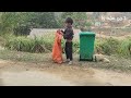 orphan boy collects scrap metal to sell adoptive father builds new bamboo house