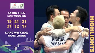Piala Thomas 2024: Aaron Chia/Soh Wooi Yik 2-1 Liang Wei Keng/Wang Chang | Separuh Akhir