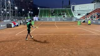 Tomas Barrios vs Juan Pablo Varillas - Court Level View - QF - Challenger Santiago III