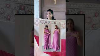 Gown saree ഇനി കൈ തയ്യല്‍ മതി #shortsfeed#trendingshorts #shortsfeed #millionviews#shortsfeed