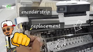 HP officejet pro 7740 | encoder strip replacement | how to remove panel covers