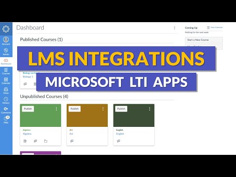 Microsoft LTI learning management systems and educational applications