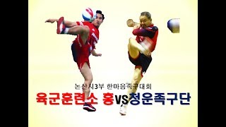 2019논산시3부한마음족구대회 4강 청운족구단vs육군훈련소 홍