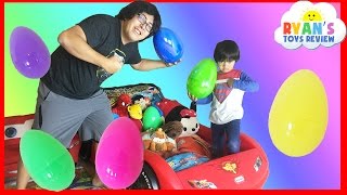 EASTER EGGS Surprise Toys Challenge with Disney Cars Toys and Paw Patrol