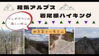 【初の尾根歩き】初心者が歩く和気アルプス・絶景だけど、岩肌の山頂は怖かった！