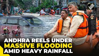 Incessant rainfall causes flooding in Vijayawada; CM Chandrababu Naidu on ground, IMD issues warning