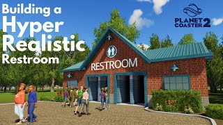 Building a Hyper Realistic Restroom | Tutorial (kinda) | Theme Park Bathroom | Planet Coaster 2