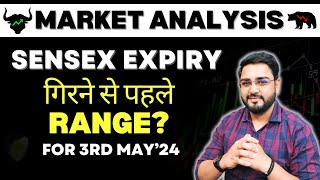 Nifty Analysis & Bank Nifty Prediction for Tomorrow | 3rd May 2024 | Intraday Trading Strategy